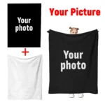 Personalized Photo Blanket Custom Fleece Throw Warm Soft Cozy Plush Flannel Blanket for Winter Thick Comfortable Couch Bed Office - Image 2