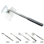 Multifunctional Garden Rake Manganese Steel Hand Weeder Rake Agricultural Weed Puller Shovel Grass Rooting Soil Loosening Tool - Image 5
