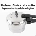 Pressure Cookware Pressure Cooker  Stovetop Fast Cooking 3L Aluminum Alloy Explosion Proof with Steam Rack for Kitchen - Image 5