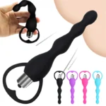 Couple Vibrating Anal Plug Silicone Prostate Massage Soft Anal