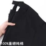 100% Cotton T-shirt Men Women Solid Color O Neck Short-sleeved Tops Summer Korean Loose Half-sleeve T Shirt Unisex M-4XL - Image 9