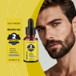 East Moon Men Beard Care Oil Effectively Nourish Quick Absorbing Grooming Soften Healthy Caring Natural Fragrance Beard Essence - Image 2