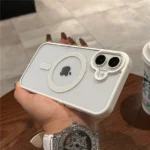 Luxury For Magsafe Transparent Case For iPhone 17 16 15 14 13 12 11 Pro Max Mini 17 Air Magnetic Wireless Charge Bumper Cover