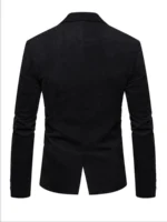 Men's Corduroy Blazer Jacket Medium Thick Business Suit Spring & Fall Season Fitted Design Woven Fabric Style - Image 3