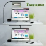 Double Single Head Led Clip Desk Lamp Dimmable Computer Table Lamps Monitor Light Architect Table Lamp for Office Reading Lights