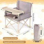 Durable High Chair for Babies – Adjustable Footrest & Detachable Cushion for Comfortable Feeding | Grows with Your Little One