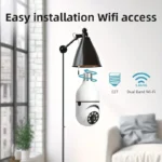 2Pc Ease Life APP-Light Bulb Security Cameras Outdoor Wireless WiFi Camera 5GHz, 360 Degree, E27 Light Socket Screw In Securi - Image 2