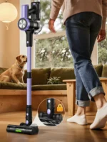 500W/55KPA Self-Standing Cordless Vacuum Cleaner,60 Mins Handheld Vacuum Cleaners,Smart LED Screen Vacuum for Carpet/Pet Hair - Image 2