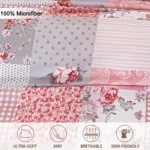 3pcs Splicing floral Pattern Duvet Cover Set, Soft Skin-Friendly Bedding Set Includes 1 Duvet Cover And 2 Pillowcases