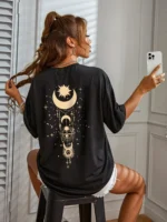 T-shirt Clothing Simple Round Neck Short Sleeve