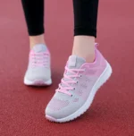 Women Casual Shoes Fashion Breathable Walking Mesh Flat Shoes Sneakers Women - Image 3