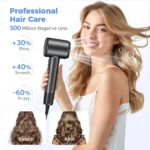 120000 RPM Hair Dryer Negative Ionic Blow Dryer Brushless Motor 40M/S Fast Drying High-Speed Low Noise Thermo-Control Hairdryer - Image 4