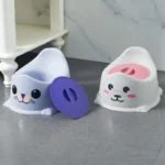 Baby Portable Potty Cute Plus Size Baby Toilet Training Chair with Detachable Storage Cover Easy To Clean Children’s Toilet