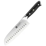 XINZUO Premium Modern 1-8PCS Din 1.4116 Stainless Steel Chef, Santoku, Utility & Paring Knife Set with Black Ebony Handles