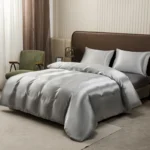 Black Luxury Ice Silk Bedding Set Satin Silky Duvet Cover Set With Pillowcase High-end Home Textiles Solid Color Bed Cover Sets - Image 10
