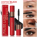 Curling Volumizing Black Mascara Lengthening Waterproof Long-lasting Smudge-proof Y2K Daily&Party Makeup Gift Suitable For Skins