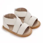 White Cute 0-18M Baby Cute Open toed Bow Summer Sandals Princess Casual Soft Rubber Bottom Non slip Sandals
