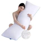 Memory Foam Body Pillow Insert - Full Body Pillow for Adults - Soft Large Long Bed Pillow for Side Sleeper White 20 Inchx54 Inc