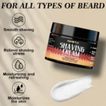 Men Beard Clean Shave Kit Shaving Cream Beard Filler Pen for Hair Eyebrow Eyelash Mustaches Facial Cleaning Shave Tools 5pcs/Set - Image 2