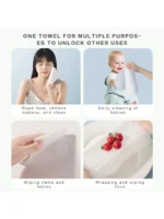 Disposable Face Towel,2 Pack 200 Count Ultra Soft Thick Wash Cloths for Adults and Baby,  Dry Wipes for Washing and Drying