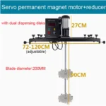 Servo Electric IBC Bucket Mixer Coating Glue Resin Laundry Detergent Mixing and Stirring Machine Low noise and adjustable speed