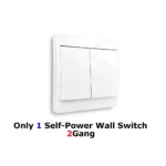 433MHz Wireless Smart On Off Switch 220V Mini Relay,86 Self-Powered Push Button Wall Switch No Need Battery for Home Improvement