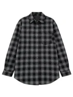 Women’s Black Casual Shirt Collared Long Sleeve