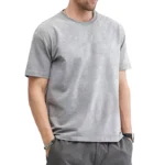 T Shirt For Men Summer Cotton Tops Solid Colors Blank - Image 8