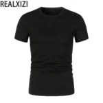 Men T-shirt Summer O-Neck Short Sleeve T Shirts Unisex Fashion - Image 2