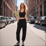 Pure Color Sweatpants for Women All Season Daily Casual Sporty Jogger Pants High Quality Women’s Home Outdoor Comfort Trousers