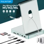 PULWTOP USB C HUB for iMac 24 inch 2021/2023/2024, iMac Hub with USB C/A 10Gbps, SD/TF, Support Expand M.2 SSD (NOT Included) - Image 8