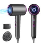 Professional Hair Dryer with Diffuser, 1875W Blow Dryer Ionic Hair Dryer for Women with Constant Temperature 2 Heat & 3 Speed Se
