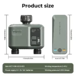 Eshico Wireless Water Timer HCT-636 RF433 Connection 2-Zone Irrigation Sprinkler Tuya/Equipment Set Digital Garden Watering Tool