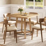Tribesigns 31.5 Inch Modern Dining Table, Square Kitchen Table for Small Space, Perfect for 2-4 People, Mid-Century Modern Style - Image 2