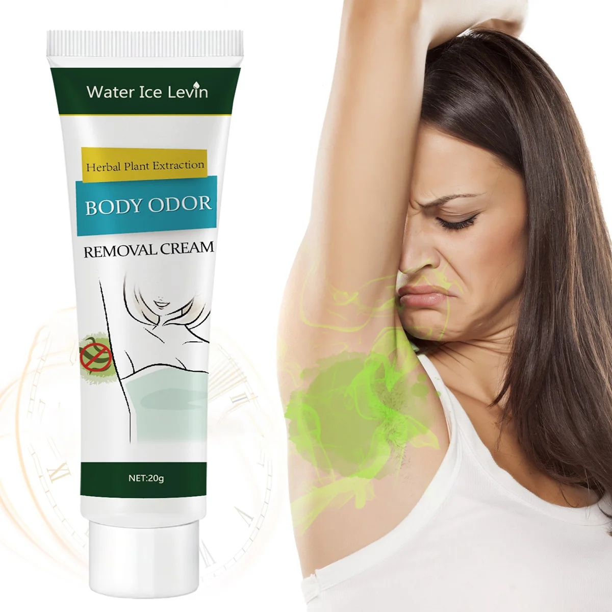 S2658ca824b824ebfb6c339bf17281f02o.webp Herbal Essence Deodorant Cream - Anti-Allergic, Long-Lasting Freshness, Moisturizing, Suitable for Armpits and Whole Body, All Skin Color Skin, Portable, Unisex - Image 1