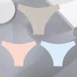 3Pcs Ultra-thin Seamless Silk Underwear Women's Panties Sexy Low-Waist Stretch Bikini Solid Color Briefs Lingerie XS-XXL Fashion - Image 9