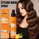 Leave In Hair Spray Moisturizing Frizz Control Lightweight Curl Defining Treatment Ginger Root Heat Protection No Rinse Spray