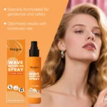 Leave In Hair Spray Moisturizing Frizz Control Lightweight Curl Defining Treatment Ginger Root Heat Protection No Rinse Spray - Image 4