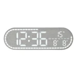 Large Digital Wall Clock Temperature and Date Week Display Electronic LED Table Alarm Clocks Brightness Adjustable 12/24H Format