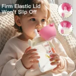 Clamshell Baby Feeding Bottle Silicone Straw Spill-Proof Leak-Resistant Toddler Training Drinking Water Sippy Cup - Image 3
