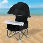 Baby Camping Outing Folding Seat Portable Sunshade High Chair with Tents Baby Dining Table Chair for Baby Camping Equipment - Image 4