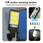 4 pc Solar Outdoor LED Wall Light with Human Body Waterproof Induction for Garden Terrace Garage Courtyard and Street Lighting - Image 6