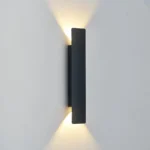 Outdoor Waterproof Wall Lamps Strip Aluminum Wall Lights 18W LED Black Wall Lamp Bedroom Exterior Outdoor Lighting Fixtures - Image 5