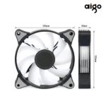 Aigo AR12PRO Computer Case Fan Ventoinha PC 120mm RGB Fan 4pin PWM CPU Cooling Fan 3pin5v Unlimited Space Argb 12cm Ventilador - Image 6