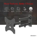 26-55' Adjustable Wall Mount Bracket Rotatable TV Stand TMX200 with Spirit Level - Image 6
