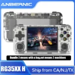 ANBERNIC RG35XX H Handheld Game Console 3.5”IPS Screen HDMI Output Linux System RG35XXH Retro Video Simulator Console Kids Gift