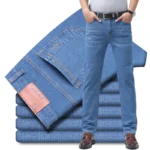 Men’s Fit Straight Lightweight Cotton Stretch Denim Pants