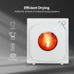1500 W 13.2 LBS Electric Clothes Dryer High-Efficiency Heating&Powerful Tumbling
