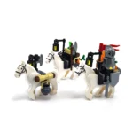 Creative Moc Medieval Military Carriage Model Western Carriage Transport Horse Building Blocks DIY Assembly Toy Birthday Gift