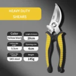 Straight/Curved Head Pruning Shears Non-slip HandleStainless Steel Outils Manuels Household Bonsai Garden Scissors Pruing Shear